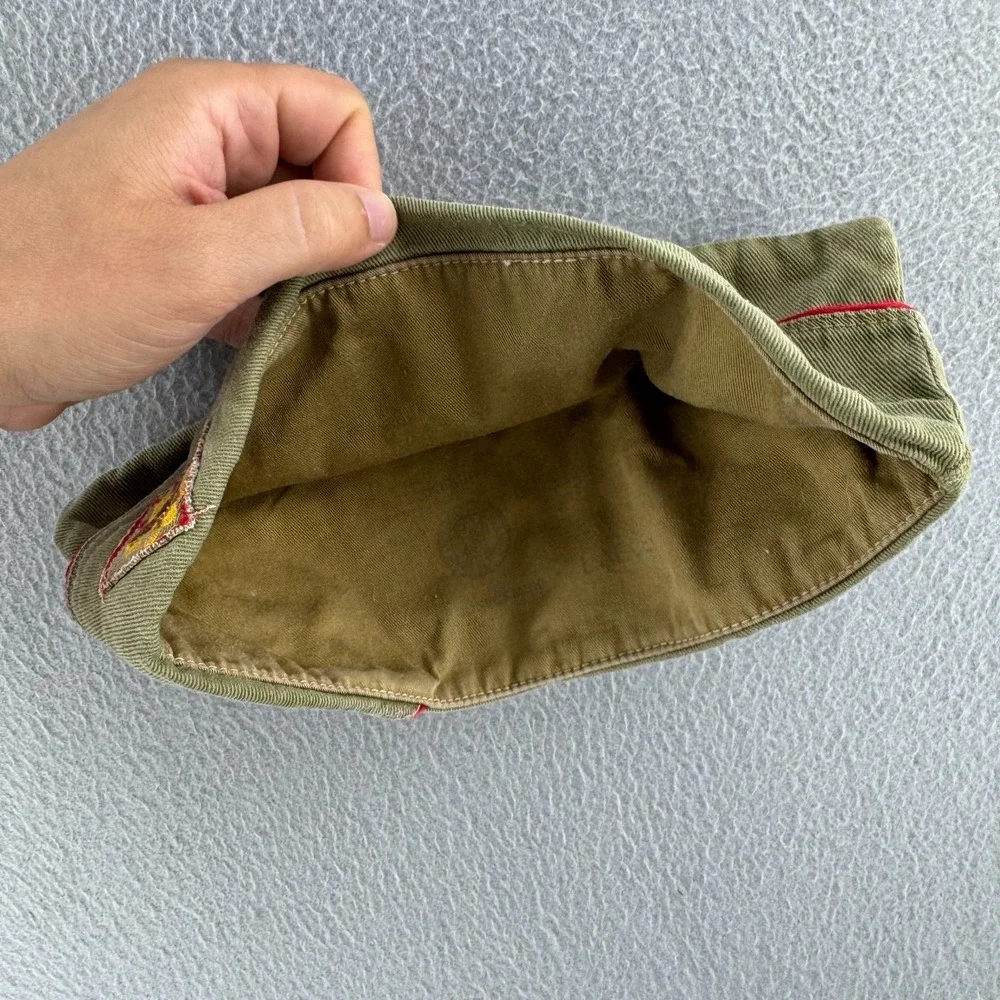 Vintage 40s 1940s Boy Scouts Hat Youth Size Large BSA Cotton Twill Patch Cap